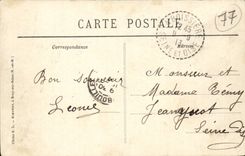 Picturesque Montois CPA the church of Donnemarie in Montois the large gate and Entering of the old cloister