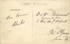 Avon Fontainebleau CPA Camp of infantry (soldiers militaria)