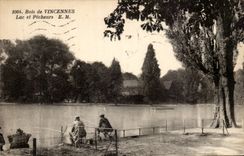 Wood of Vincennes CPA Lake and sinners