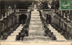 CPA Parc de Saint cloud La cascade Les grandes eaux