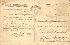 Boulogne on the Seine CPA the church