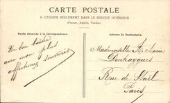 Saint Germain in Bush hammer CPA View of the castle