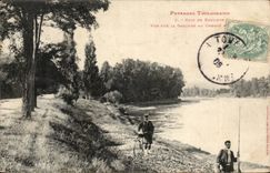 Toulouse landscapes CPA Corner of suburbs Seen on the Garonne with the way (sinners)