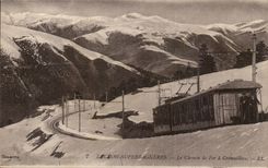 Luchon Superbagneres CPA the cog railway