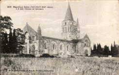 CPA MAgnifique church of Aulnay has 3 naves voutees in cradles