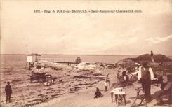 CPA Beach of Port of the Boats Saint Nazaire on Charente