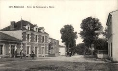 Balanzac CPA Road of Marenne oyster and the town hall (baker)