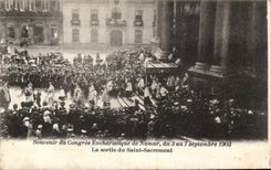Belgie Belgium Souvenir of congers eucharistic of Namur from September 3rd to 7th 1902 Left Blessed Sacrament