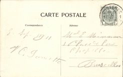 Belgie Belgium Ostend CPA Train station