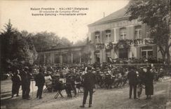 Belgie Belgium House border Halanzy CPA 20 minutes of Longwy High Superb dance hall single Walk