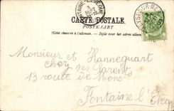 Belgie Belgium Heyst on sea CPA Market with vegetables TOP