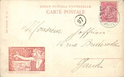 Exposition universelle de Liege 1905 CPA Aeroplane