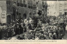 Belgium Belgie Cortege of the step of the gold tree (1468) September 24th and 28th 1907 has Bruges CPA