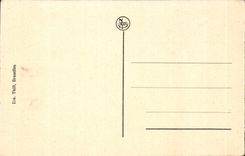 Belgium Belgie Bubble CPA bridge of France and castle (train)