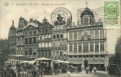 Belgium Belgie Brussels CPA Gd places Maison of the corporations