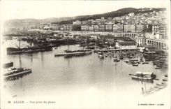 Algerien Algiers CPA gesehen vom Scheinwerfer (Leuchtturm)