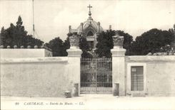 Tunisia Carthage CPA Entrance of the mausoleum