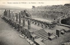 Algeria CPA Roman ruins of Timgad the theater