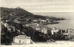 Algerien Algiers CPA gesehen von der Steigung in Richtung zu unserer Dame von Afrika