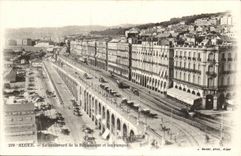 Algerien Algiers CPA die Prachtstrasse der Republik und der Steigungen