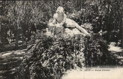 Algeria Setif CPA Statue of Base