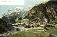 Suisse CPA Amsteg Gottardbahn