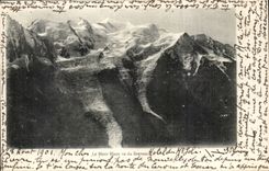 Suisse CPA Le mont Balnc vu de Brevent