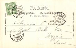 Suisse CPA Rigi Kulm und Berner Alpen