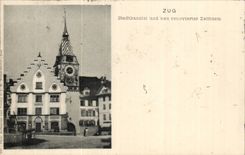 Suisse CPA Zug stadtkanzlei und neu renovierter Zitturm