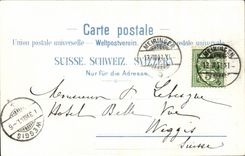 Suisse CPA Aareschlucht mit Schrayenbachfall