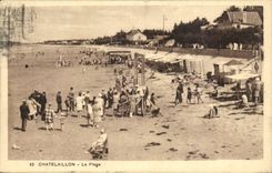 Chatelailon - the Beach - fold - CPA