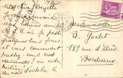 La Rochelle - Anblick in Richtung zum Hereinkommen des Hafens - CPA