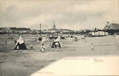 Royan les Bains - der Strand des grossen Tritonshorns - CPA