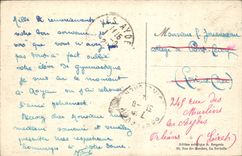 Royan les Bains - Strand von Meschers gesehen in Meer - CPA