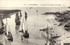 La Rochelle - Ansicht des Kanals und der Strassen - CPA