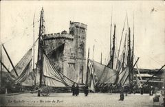 La Rochelle CPA eine Ecke des Hafens