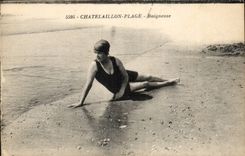 CPA Chatelaillon Beach Bather (woman)