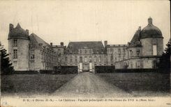 Oiron CPA die Schloss Hauptfront und die Hauser von 17