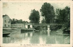 Sumpf Poitevin CPa die Brucke von Garette