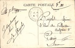 Thouars CPA View of the castle and bridge Saint Jacques