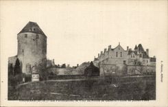 Thouars CPA fortifications the tower of Prince de Ganes and the school of young girls