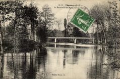 Thouars CPA the footbridge of MUSE on Thouet