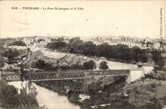 Thouars CPA the bridge Saint Jacques and the city