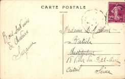 Cherveux CPA der Unterhalt des Schlosses