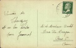 Thenezay - the Church - CPA