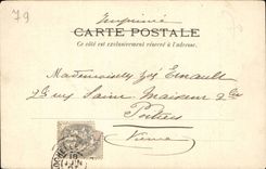 Ploussay CPA Schloss der Backe gesehen in vom Suden