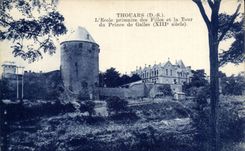 Thouars CPA Elementary school of the girls and the tower of prince de Galles