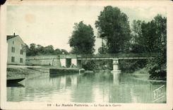 Das Sumpf poitvevin CPA die Brucke von Garette