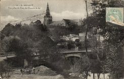 Saint Maixent CPA Seen from of the bridge of the railroad