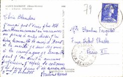 Saint Maixent CPA Abbey church